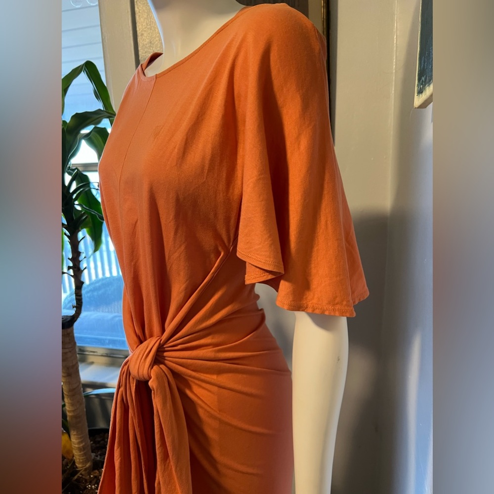 JW ANDERSON/UNIQLO pastel orange 🍊 wrap dress